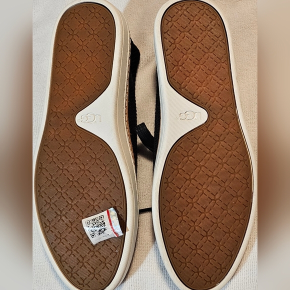 Ugg Shoes Pinkett Deckers Trainer Sneakers Women's Size 7.5 Black & Tan NEW - Picture 8 of 10